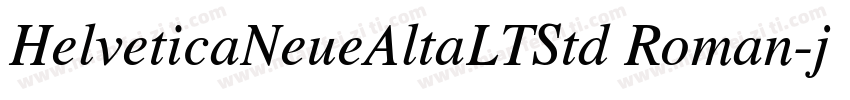 HelveticaNeueAltaLTStd Roman字体转换